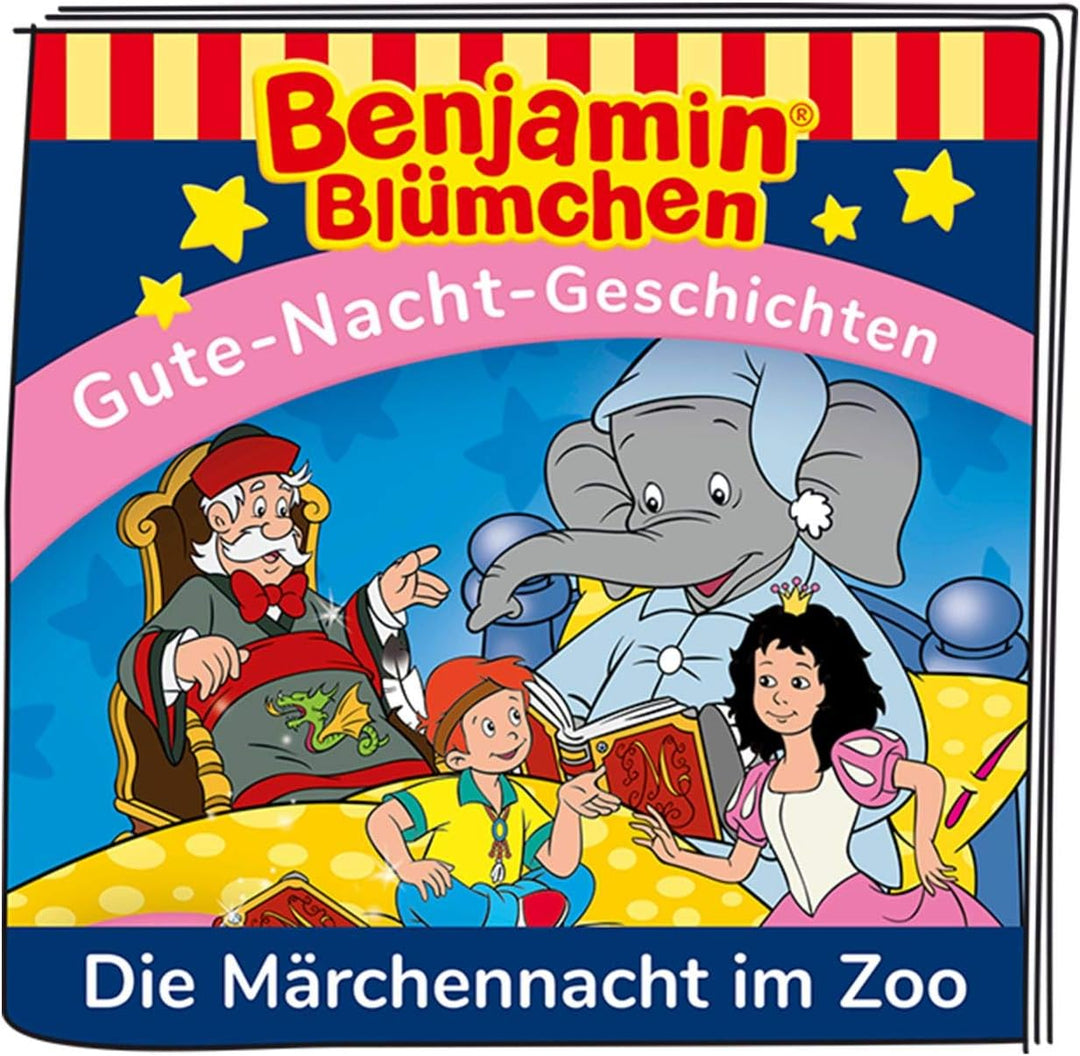 tonies Hörfiguren für Toniebox, Benjamin Blümchen – Die Märchennacht im Zoo, Hörspiel mit Gute-Nacht