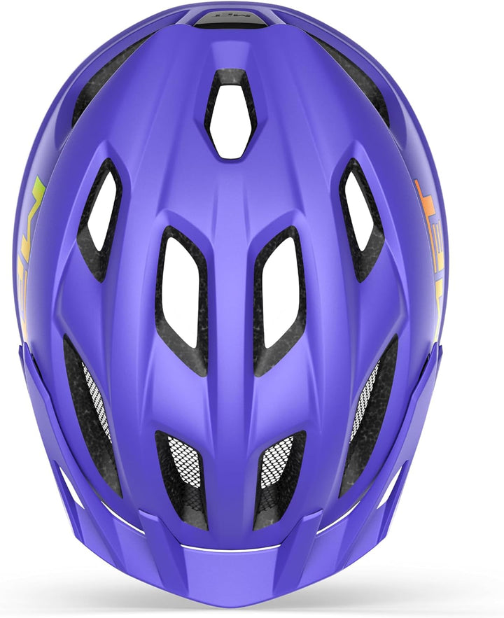 MET Unisex Jugend Crackerjack Fahrrad Hel, Mattviolett, UN