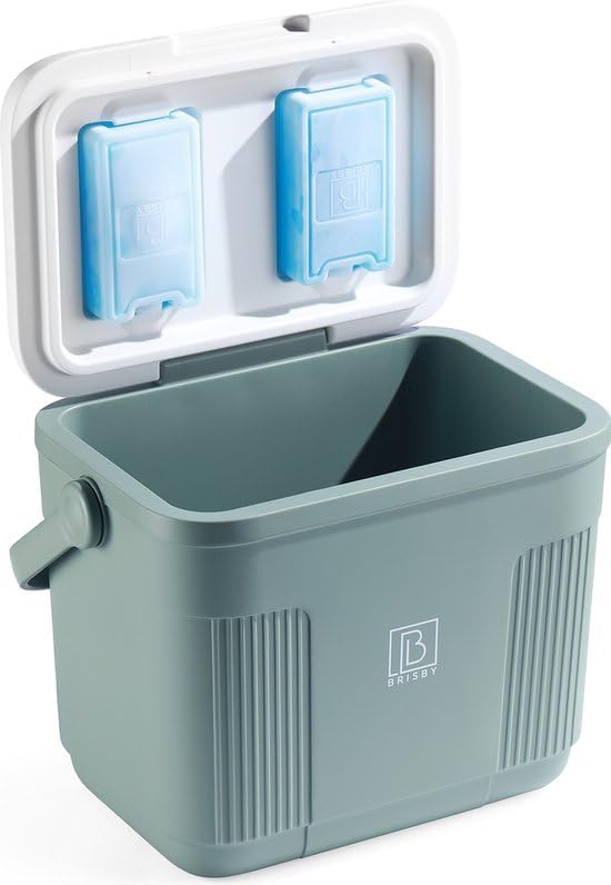 Brisby Kühlbox - 13 und 22 Liter, 18 Stunden warm - 40 Stunden kühl - Inklusive Kühlelemente 450 ML