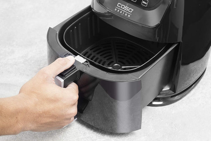 CASO | AF250 Heissluftfritteuse 3 L | Frittier-Korb für 1 kg, 60-200°C, Leistungsstark 1400 W, gesün