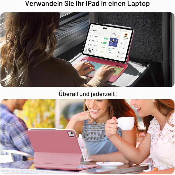 Magic Keyboard für iPad Air 13 Zoll 2026/2025/2024 (M4/M3/M2), iPad Pro 12.9 Zoll (6/5/4/3 Gen), Hül