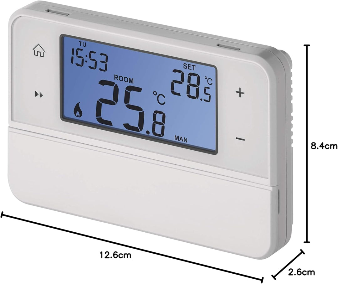Emos Digitaler Raumthermostat mit OpenTherm-Unterstützung - Programmierbarer, verkabelter, oberfläch