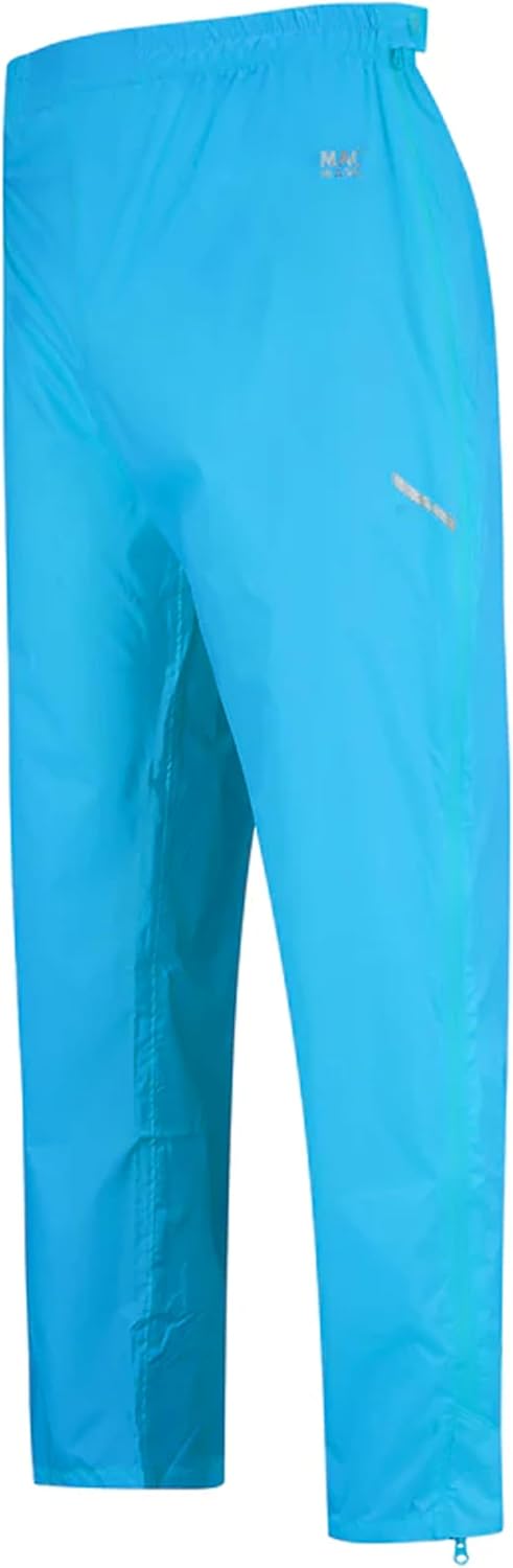 Herren wasserdichte Überhose Origin Ii - Packable Waterproof Full Zip Overtrousers, Neonblau