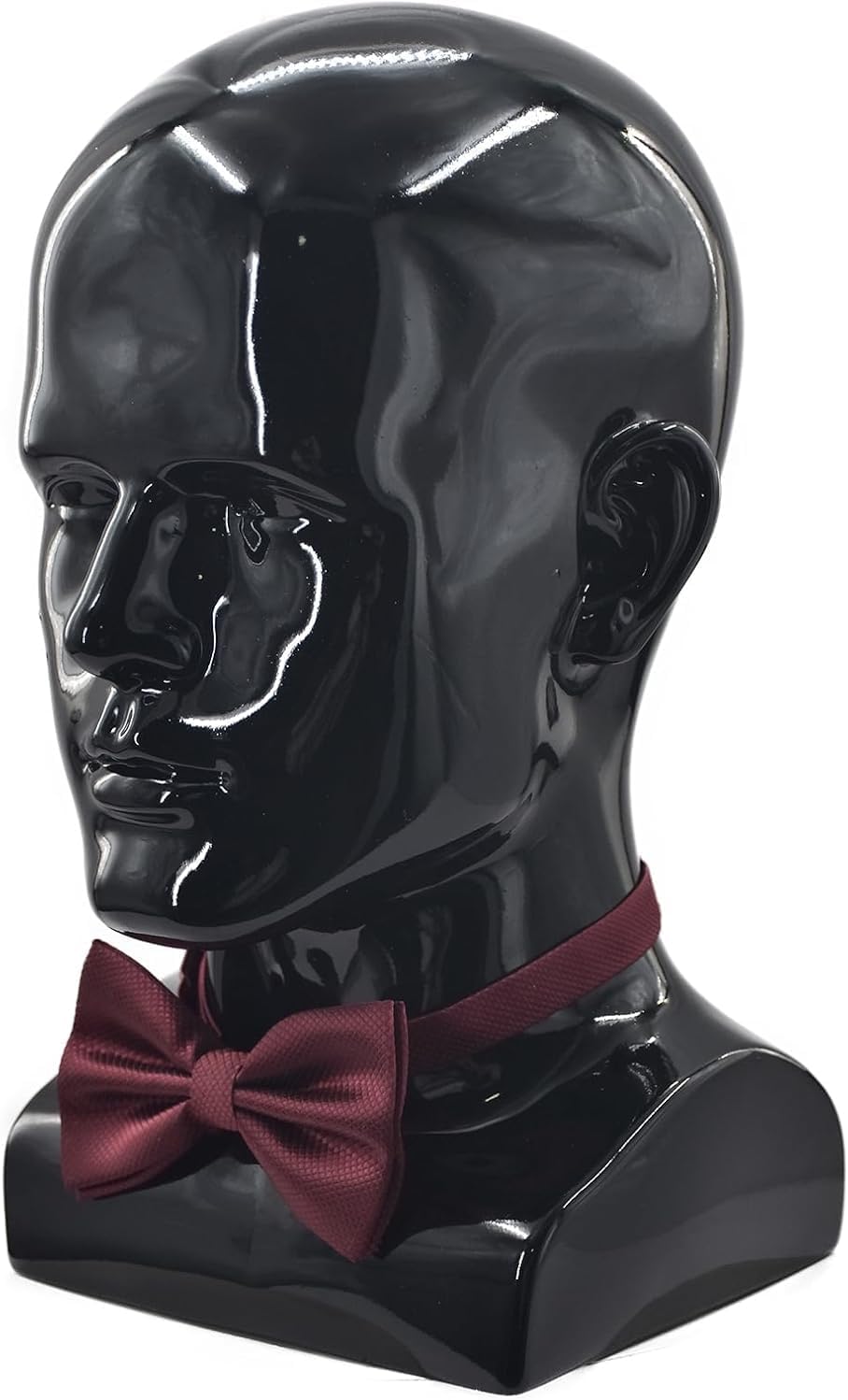 Schaufensterpuppenkopf, männlich, glänzend, für Kopfhörer, Hüte, Perücken, Schmuck, Schwarz (L90LH-P