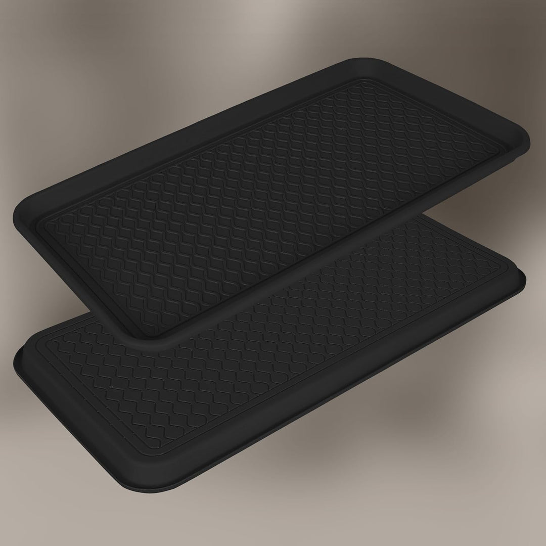 KOTARBAU® 2er Set Schuhabtropfschale - 38 x 76 cm - Abtropfmatte für nasse Schuhe - Schuhablage für