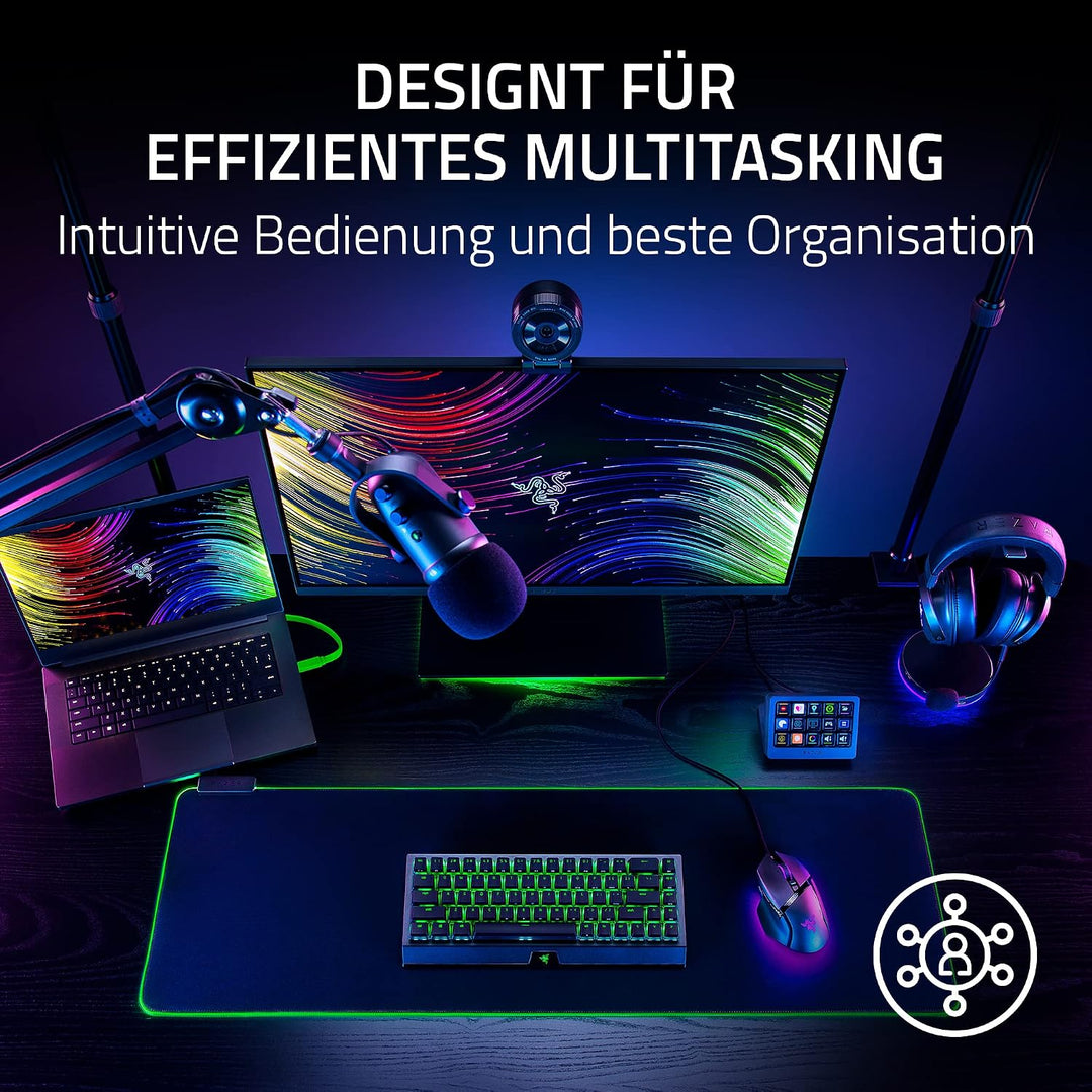 Razer Stream Controller X - All-in-One-Controller für Streaming (15 Switchblade-Tasten, Multi-Link-M