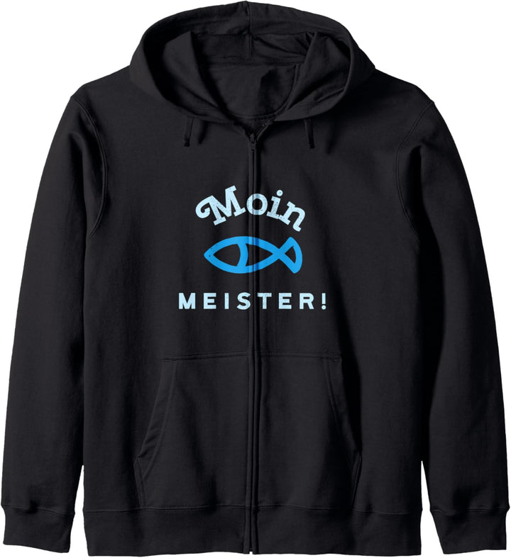 "Moin Meister!" Spruch Nordisch Norden Hamburg Ostsee Trend Kapuzenjacke