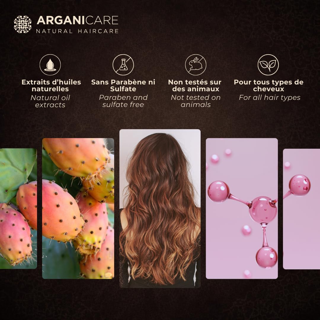 Arganicare - Duo Magnificience mit Öl der Barbarie Feige – Shampoo 400 ml + Conditioner 400 ml