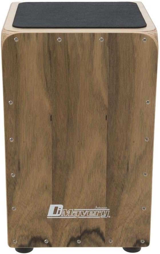 DIMAVERY CJ-520 Cajon, Nussbaum | Mit Snareeffekt | Inkl. gepolsterter Tasche mit Schultergurt