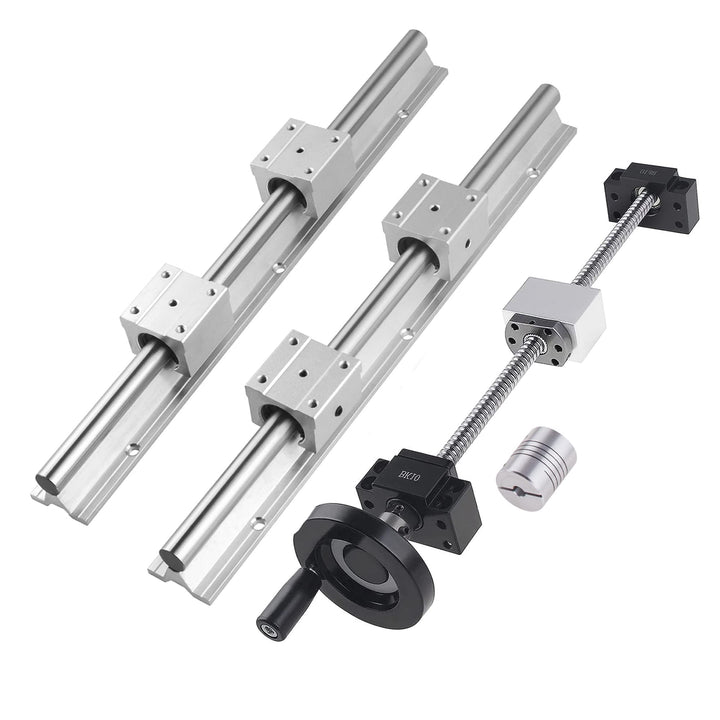 CNCYEAH Linearschiene 2 set SBR16-300 MM Linearführungsschienen und 1 Set Kugelumlaufspindel SFU1204