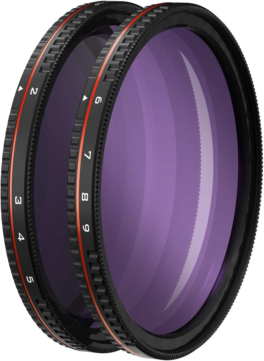 Freewell 67mm Gewinde Harter Halt Variable ND Filter All Day 2 bis 5 Stop & 6 bis 9, Stop - 2Pack 67