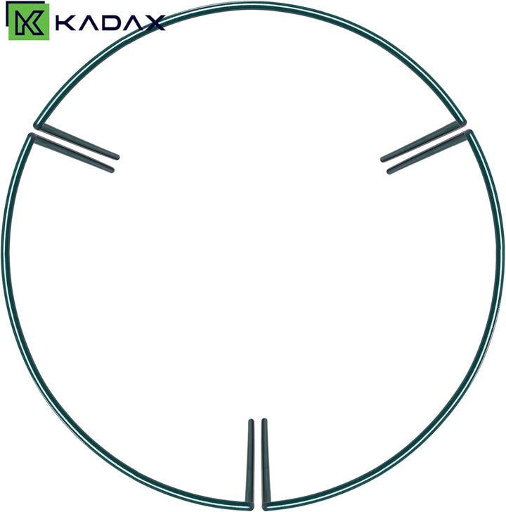 KADAX Staudenstütze 60 cm Höhe, 3 Stück, Pflanzenstütze aus pulverbeschichtetem Stahl, Hortensienstü