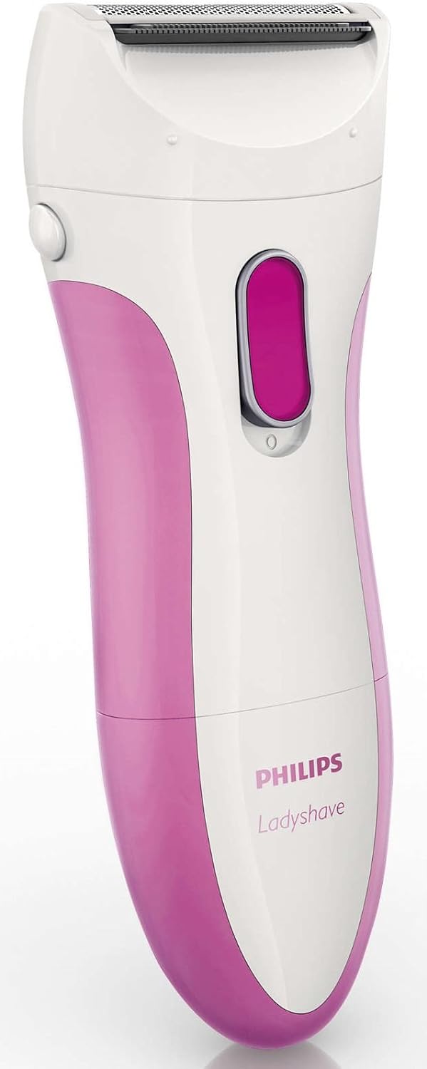 Philips Rasierer Ladyshave Wet & Dry HP6341/00 – Elektrischer, kabelloser Damenrasierer für Achseln,