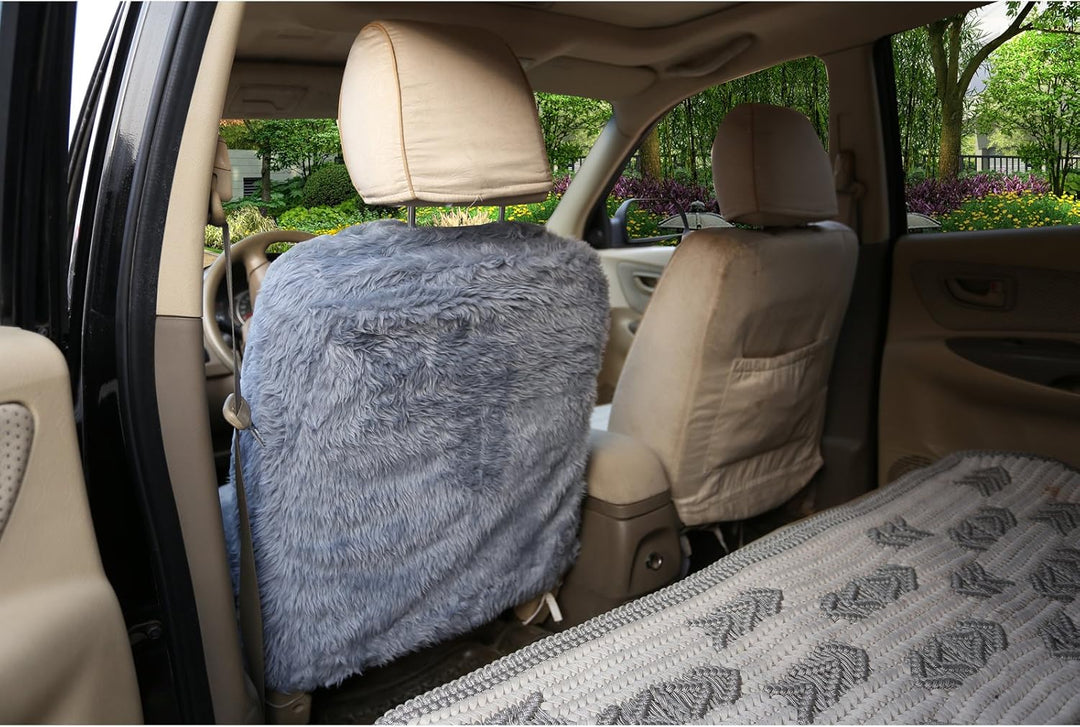 WOLTU AS7334sb-2 Lammfellbezug Auto Sitzbezug Echtlammfell Vollbezug Vordersitzbezug universal Gröss