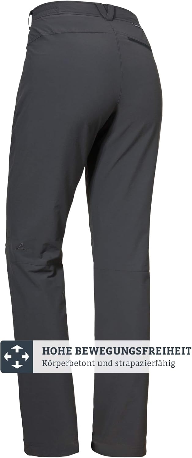Schöffel Damen Pants Engadin, Outdoor Hose, strapazierfähige Wanderhose für Frauen, wasserabweisende