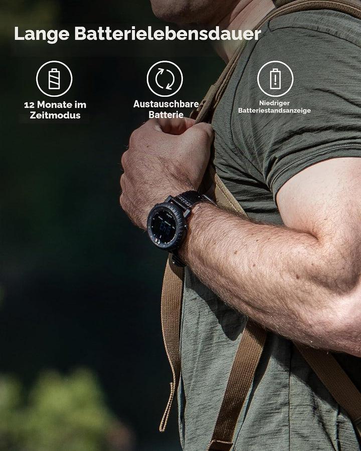 Suunto Core Alpha Stealth Outdoor-Uhr mit Höhenmesser, Barometer und Kompass, Stealth