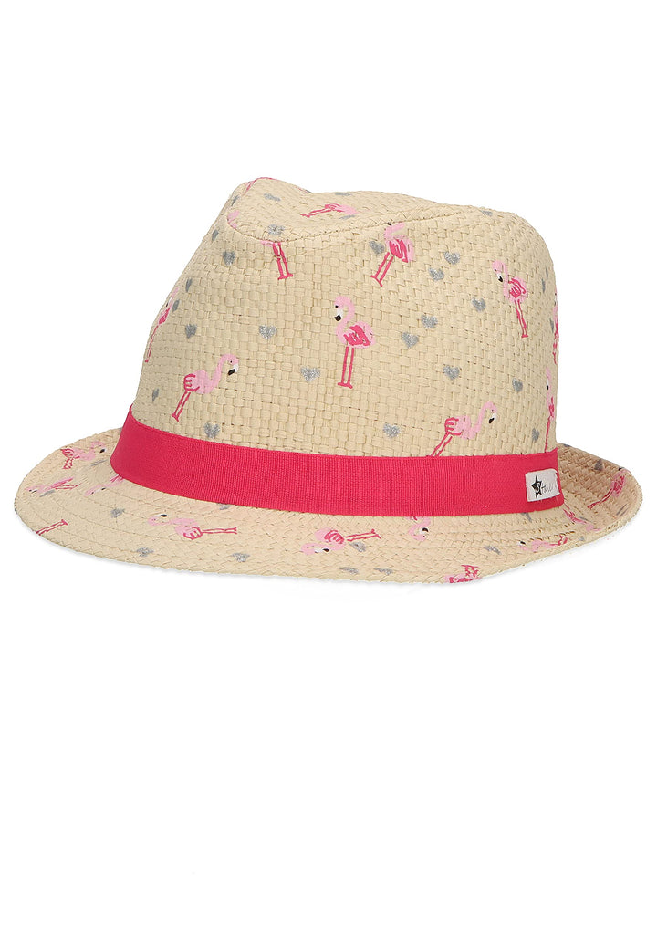 Sterntaler Mädchen Kinderstrohhut Flamingo Hut 47 sand, 45