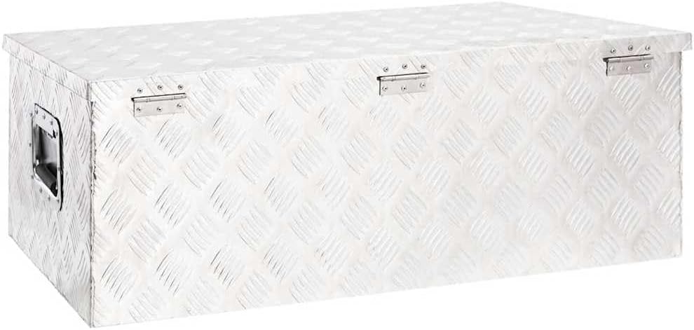 vidaXL Aufbewahrungsbox Aluminiumkoffer Aluminiumbox Lagerbox Lagerkiste Transportkoffer Transportki