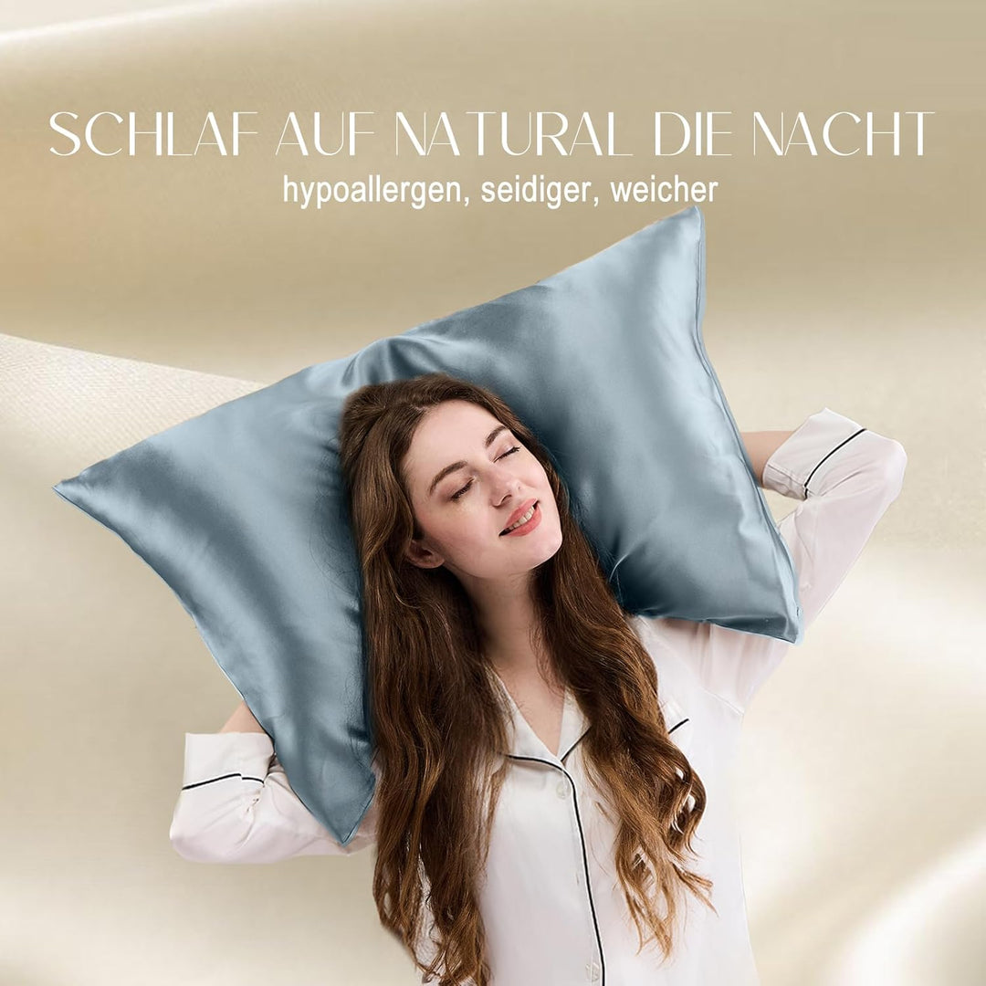 ZIMASILK Kissenbezug aus 100% Seide für Haare und Haut. Doppelseitige 19 Momme Reine Maulbeerseide K