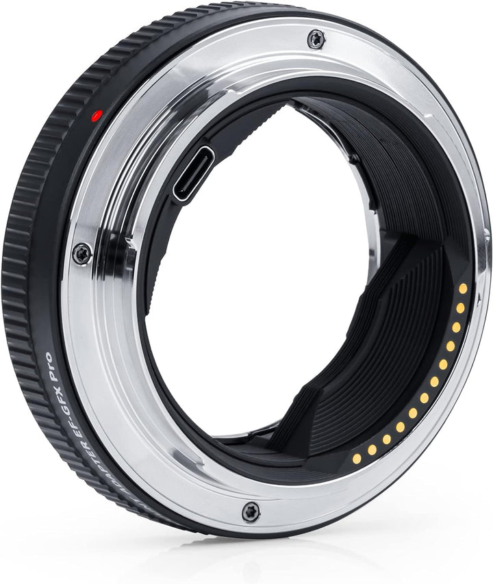 VILTROX EF-GFX Pro Bajonettadapter,Autofokus Adapter Objektivadapter mit Manueller Blendenring für C