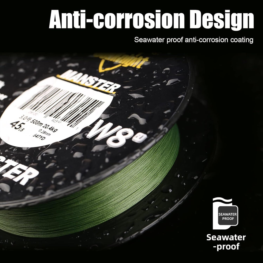 SeaKnight W8 II 8 Fach Angelschnur Geflochten Salzwasser 150M/300M/500M PE Geflochtene Angelschnur 8