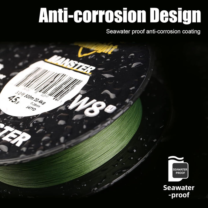 SeaKnight W8 II 8 Fach Angelschnur Geflochten Salzwasser 150M/300M/500M PE Geflochtene Angelschnur 8