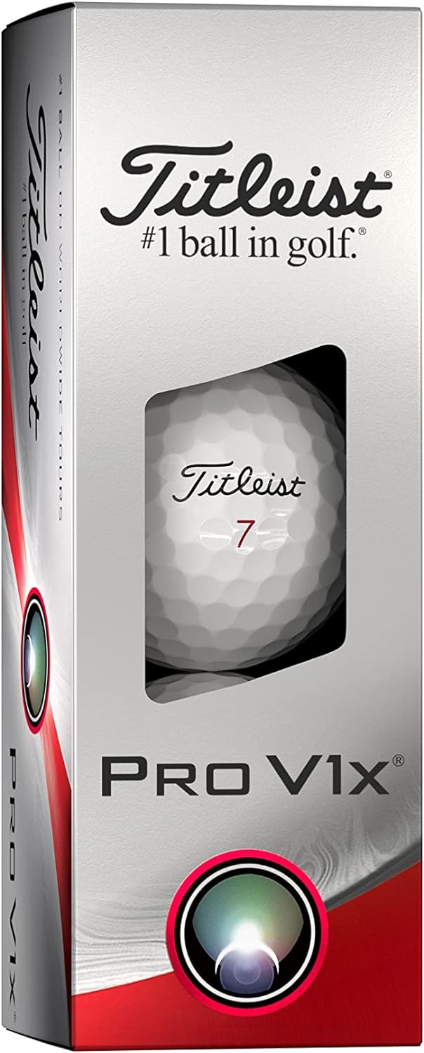 Titleist Pro V1x Golfbälle (ein Dutzend) Weiss Hohe Ziffern, Weiss Hohe Ziffern