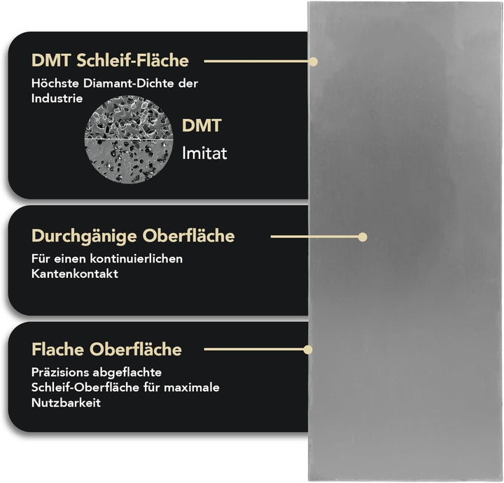 DMT Dia-Sharp® Diamant Schleifstein 10" Fein, Messerschärfer in Profiqualität, 25cm Wetzstein für Me