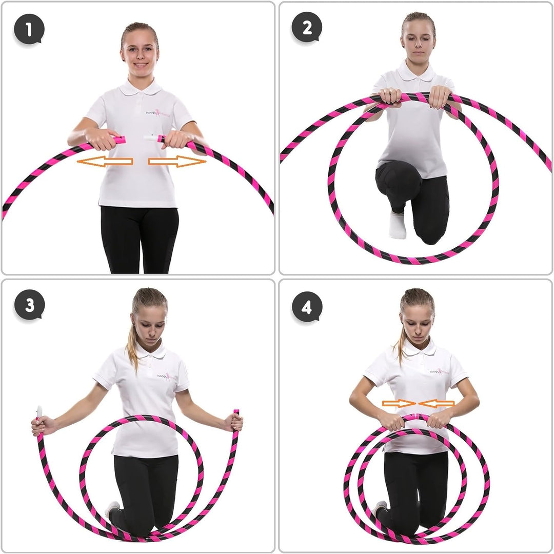 hoopomania Anfänger Hula Hoop Reifen für Erwachsene Ø90/95/100/105cm Ø105cm Neon Grün, Ø105cm Neon G