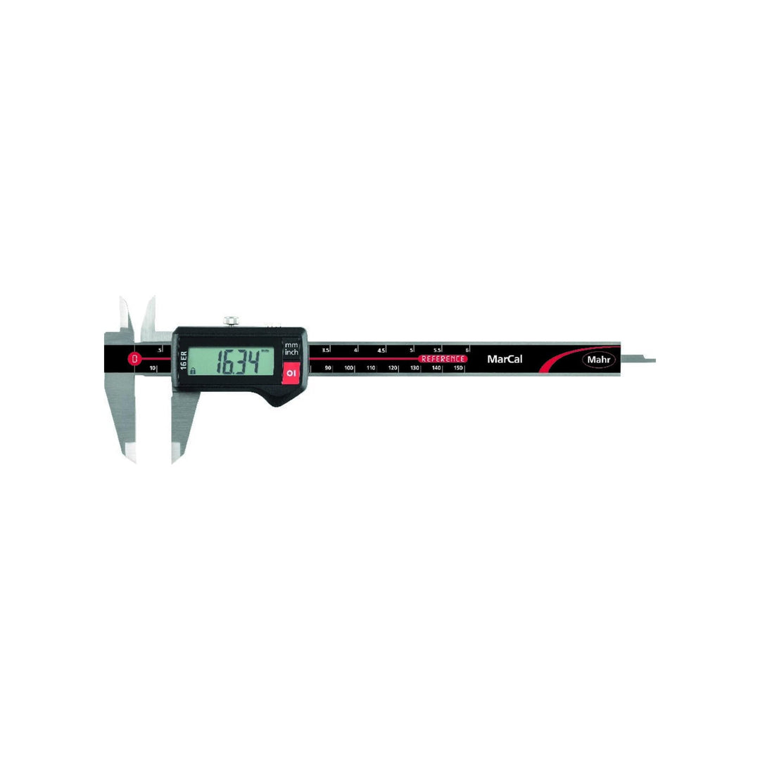 Mahr MarCal 16 ER digitaler Messschieber (Messbereich 0-150 mm, eckiges Tiefenmass, mit Datenschnitt