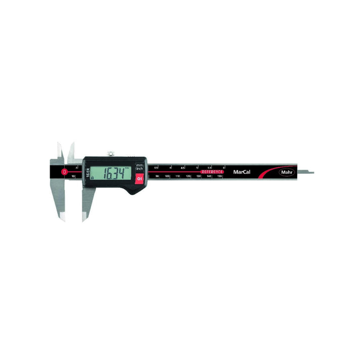 Mahr MarCal 16 ER digitaler Messschieber (Messbereich 0-150 mm, eckiges Tiefenmass, mit Datenschnitt