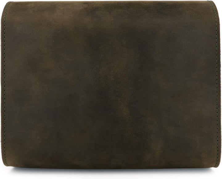 MegaGear Pebble Kameratasche - Kuriertasche aus echtem Leder für Spiegellose, Sofortbild- und DSLR K