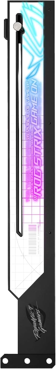 ASUS ROG Strix ARGB Grafikkarten Halterung (GPU Halter, AURA Sync ARGB Beleuchtung, anpassbare Gröss
