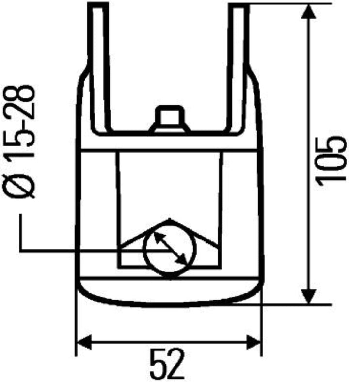 HELLA - Halogen-Arbeitsscheinwerfer - Oval 100 - 24V - Anbau/geschraubt - hängend/schwenkbarer Monta
