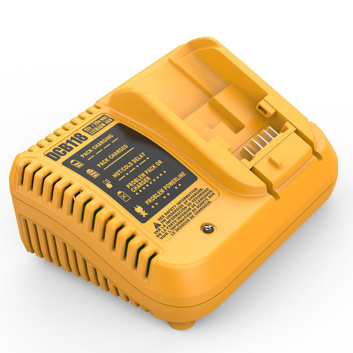 Dewalt-Schnellladegerät, kompatibel mit DCB112, DCB101, DCB105, DCB115, DCB107, passend für DCB120,