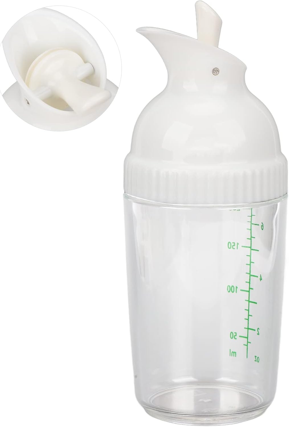 200 Ml Salatdressing-Shaker BPA-frei Verhindert Auslaufen Salatdressingglas mit Deckel für die Küche