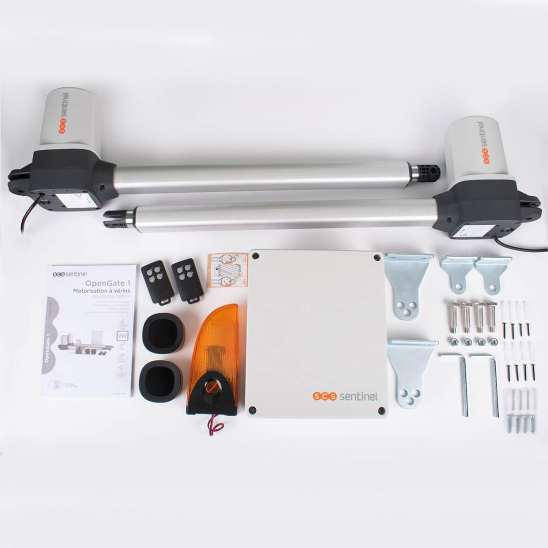 SCS Sentinel - MVE0100 Motorantrieb für Drehflügeltore - 24V - 2 Fernbedienungen Reichweite 50m - Bl
