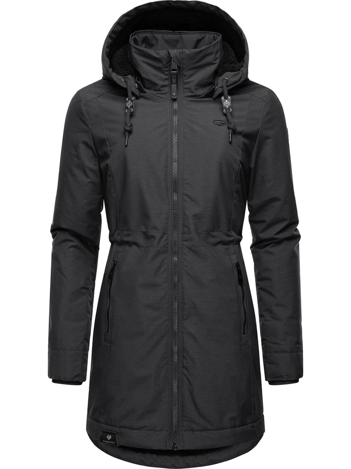 Ragwear Damen Wintermantel warmer Parka lang wasserdicht mit abnehmbarer Kapuze Dakkota XS-6XL XS Da