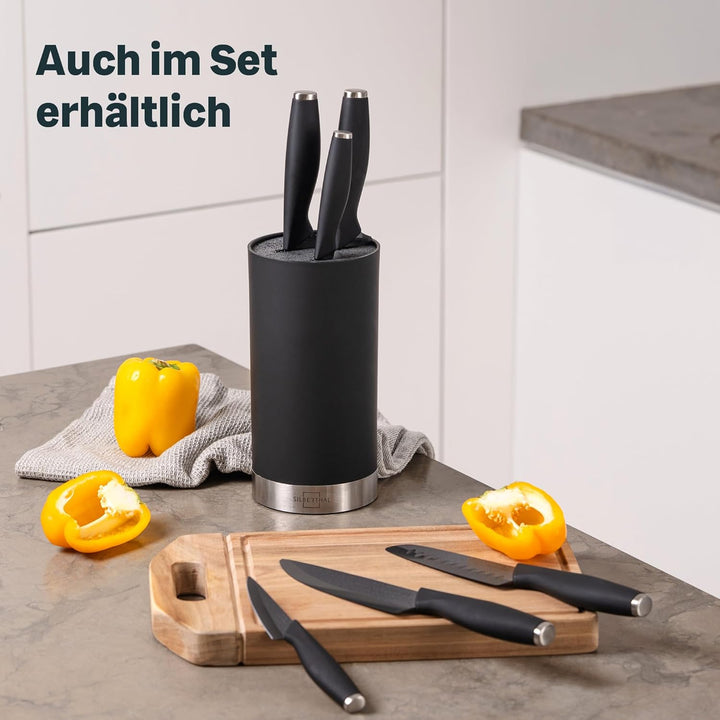 SILBERTHAL Keramikmesser Set 3 Stk - scharf und vielseitig - Chefmesser, Santokumesser,