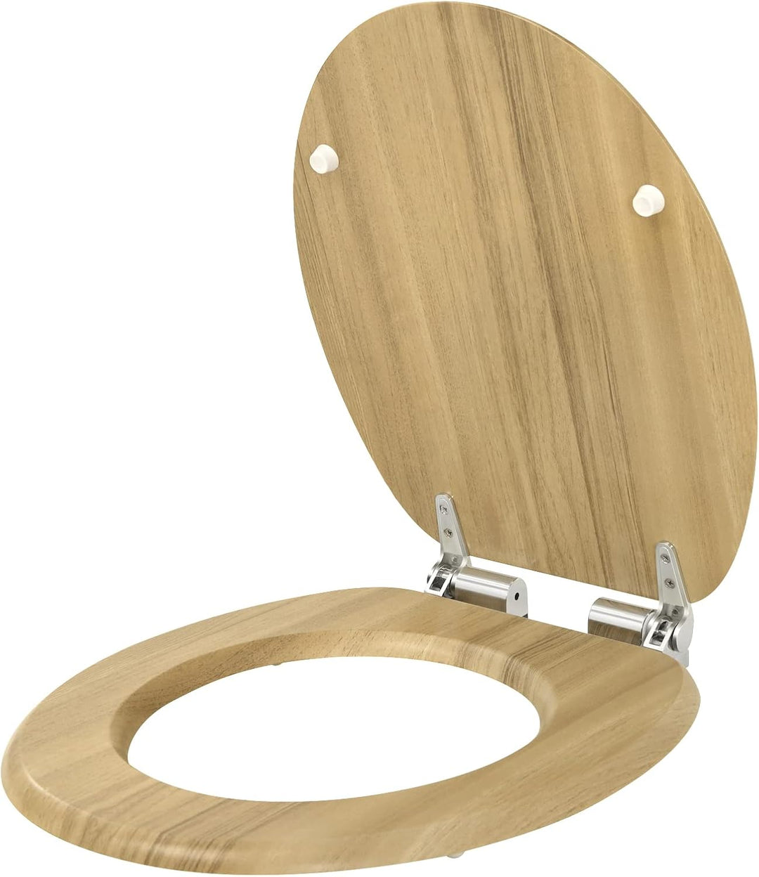 eSituro WC Sitz mit Absenkautomatik,Antibakterieller Stabile Toilettendeckel für Badinstallationen,M