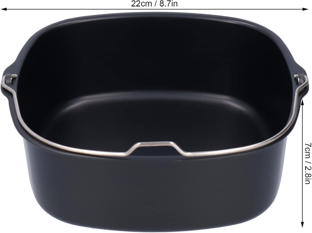 Kuchenform, 22 x 7cm Kuchen Pizza Luftfritteuse Backform Fassform Eisenfritteus Kuchenform Eimer Kuc