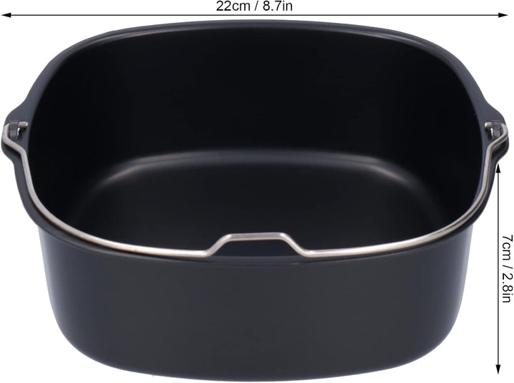 Kuchenform, 22 x 7cm Kuchen Pizza Luftfritteuse Backform Fassform Eisenfritteus Kuchenform Eimer Kuc