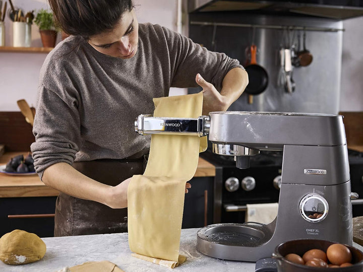 Kenwood KAX980ME Lasagne-Walze, Küchenmaschinen-Zubehör, silber, Lasagne-Walze