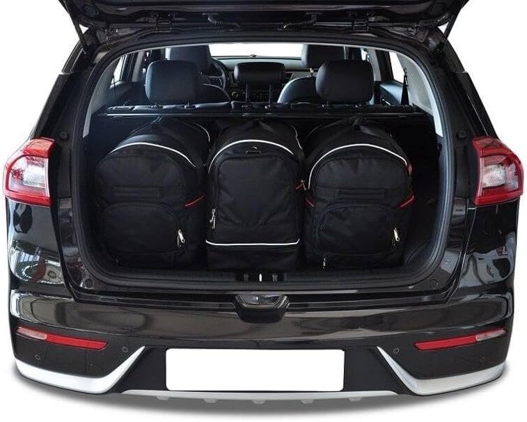 KJUST Dedizierte Kofferraumtaschen 3 STK kompatibel mit KIA NIRO I 2016-2022