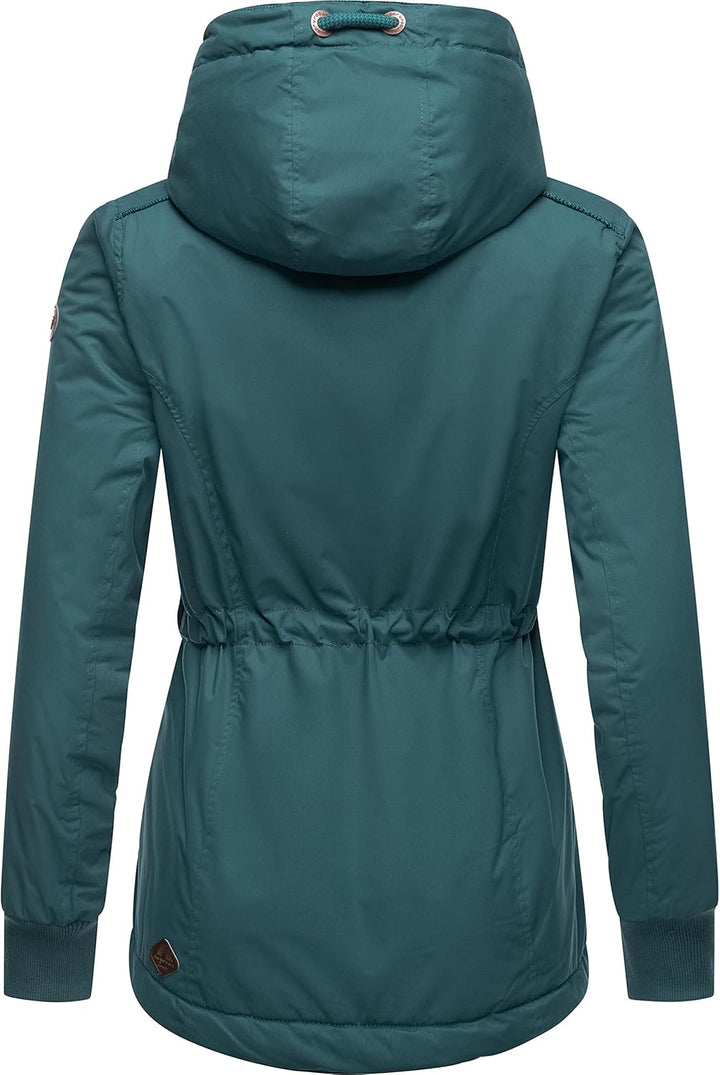 Ragwear Damen Winterjacke Outdoorjacke mit Kapuze YM-Danka XS-6XL S Dark Green22, S Dark Green22