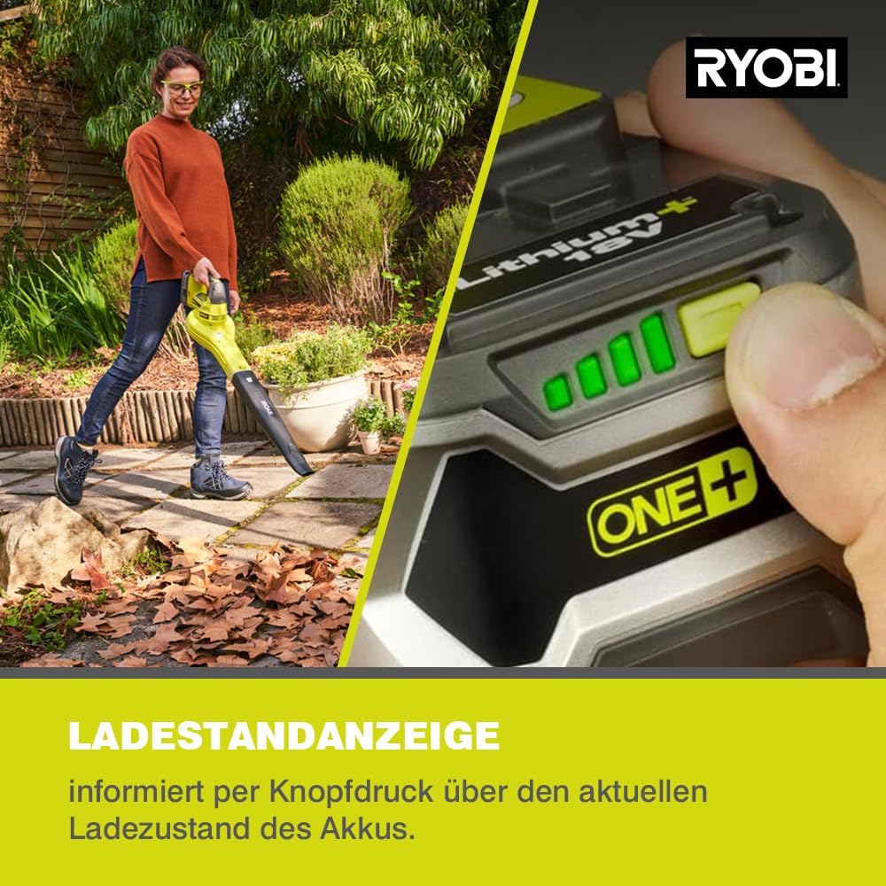 RYOBI 18 V ONE+ Akku-Starterset RC18120-150 (Lithium+ Akkutechnologie: Akku-Ladestandsanzeige, Einze