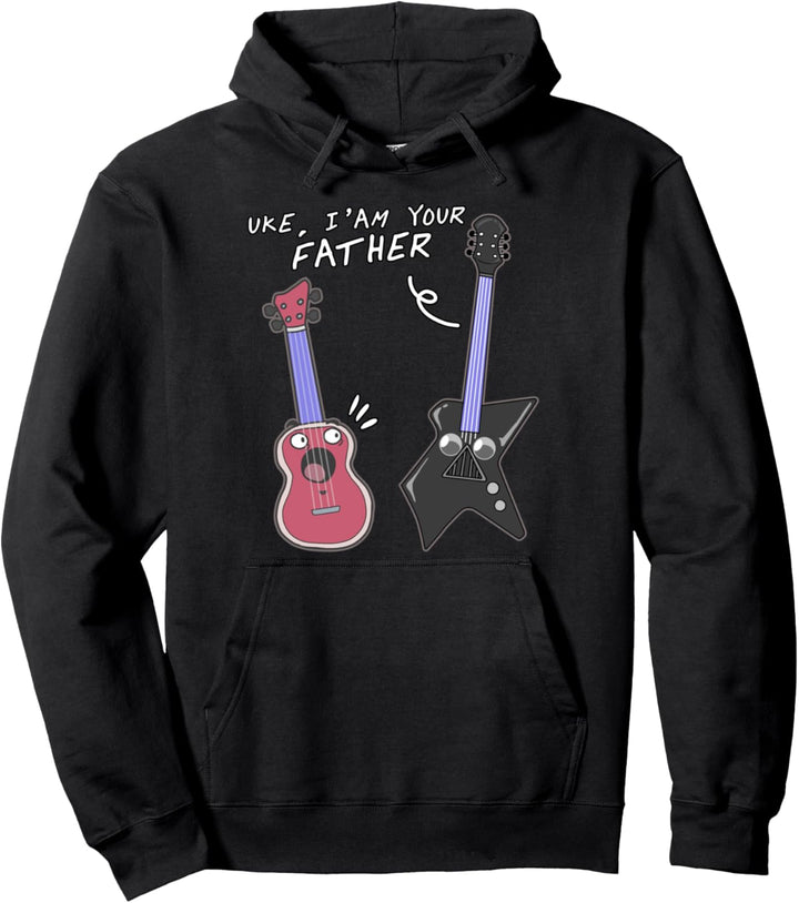 Lustiges Uke Ich Bin Dein Vater Ukulele E Gitarre Musiker Pullover Hoodie