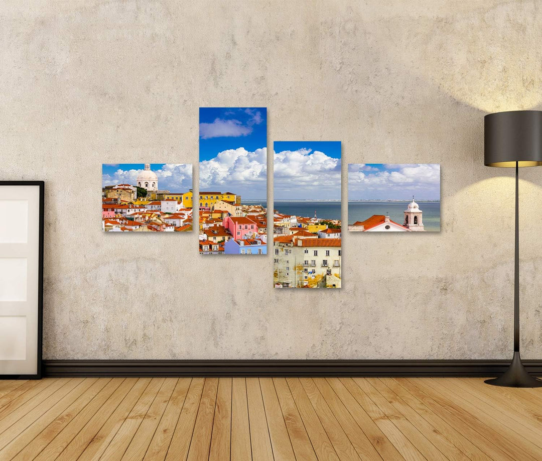 islandburner Bild auf Leinwand Lissabon Portugal Stadtbild In Der Alfama Wandbild Poster Kunstdruck