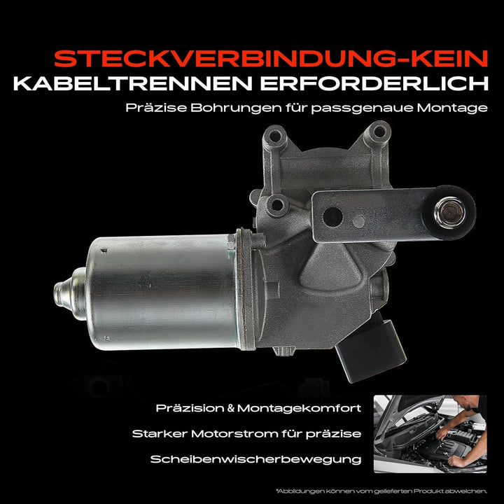 Frankberg 1x Wischermotor Scheibenwischermotor 12V 4-Polig Vorne Links oder Rechts Kompatibel mit Za
