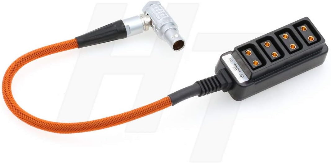 HangTon EXT 7 Pin zu D-Tap Power Splitter Adapter Box für ARRI Alexa Mini Kamera, 1 bis 4 geflochten